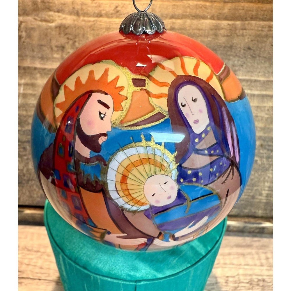 Vintage Pier 1 Li Bien Ornament Holy Family 2006 Nativity Christmas